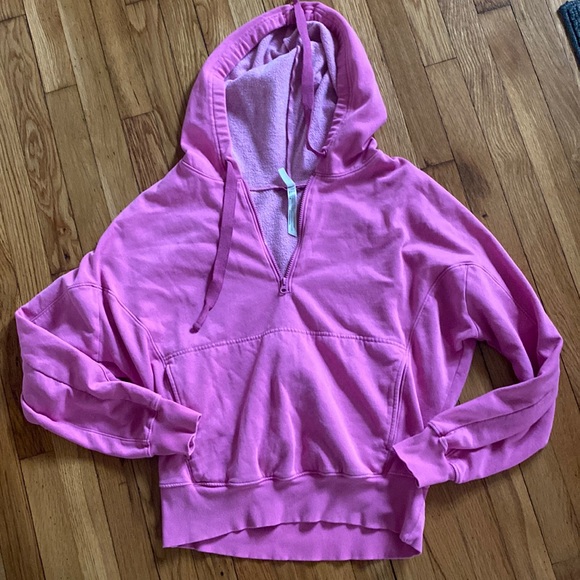 Free People Tops - HP!!! Free People Movement pink hoodie, size M. Adorable and soft!